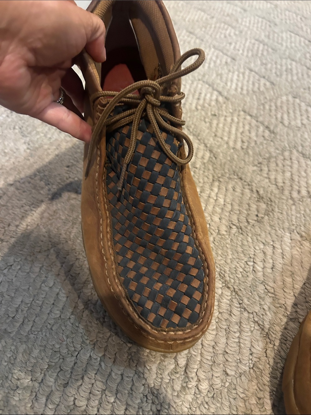 Twisted X Men's Driving Moccasin in Brown and Black - Picture 7 of 16